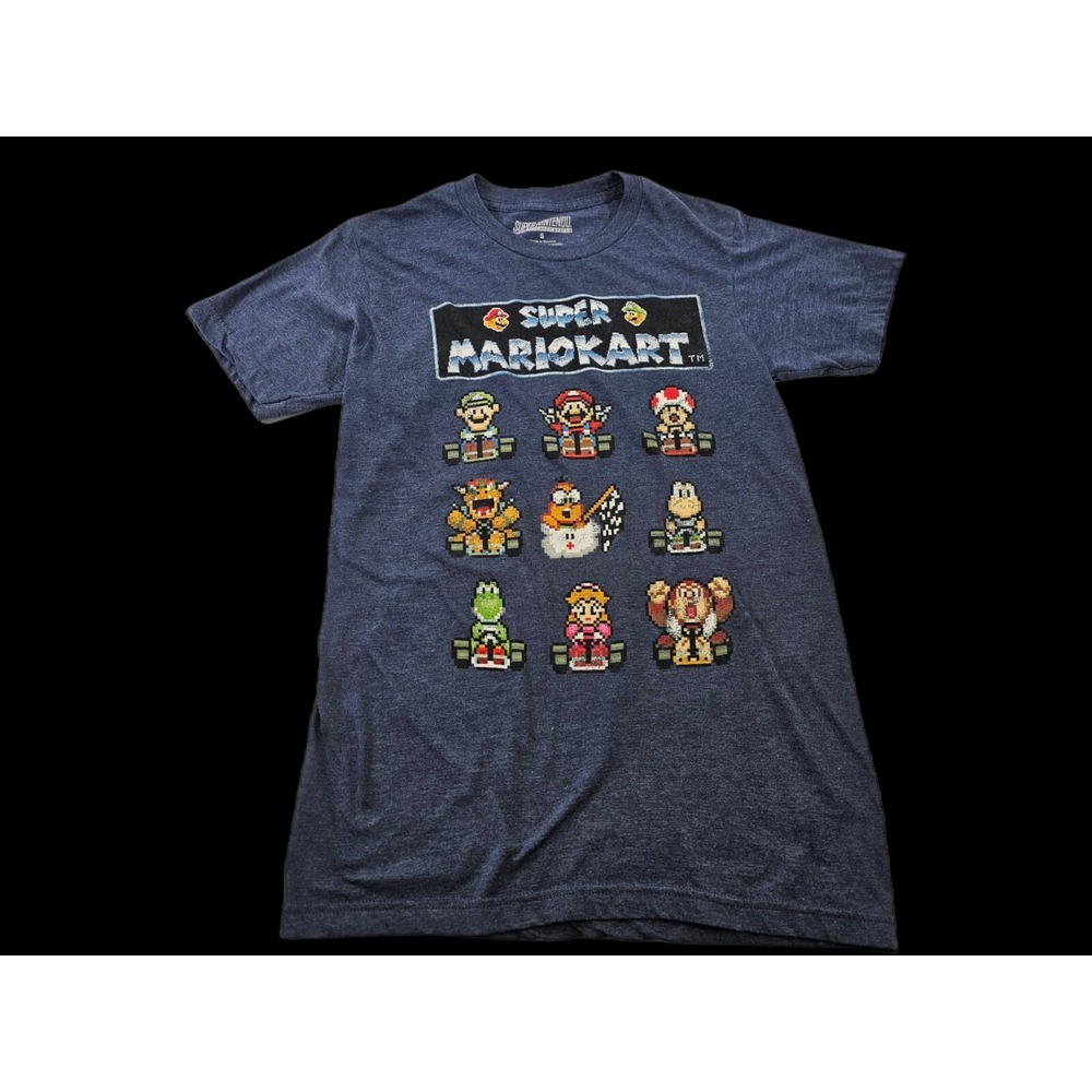 SUPER NINTENDO Men's S Super Mariokart SS Graphic Tee T-Shirt Shirt TShirt